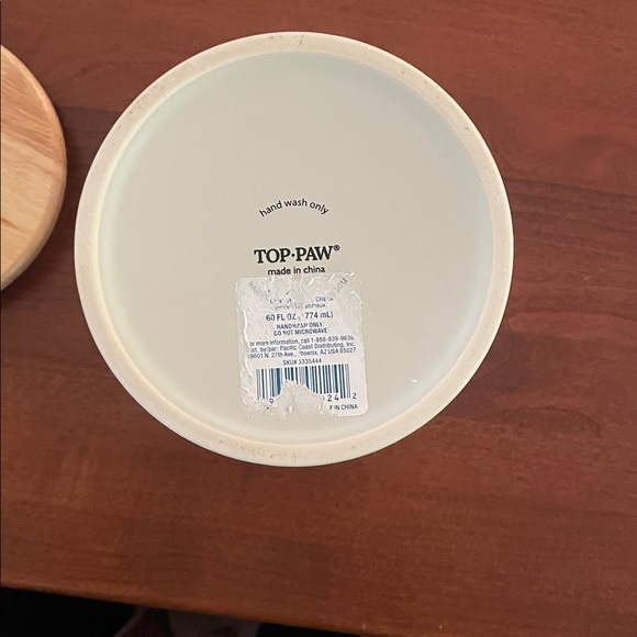 Top Paw Cream Dog Treat Jar, barely used, smoke free home - Picture 3 of 4